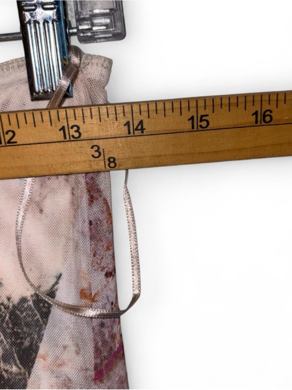 Zara Strapless Marble-Print Maxi Dress in Blush and Cream - Picture 4 of 8